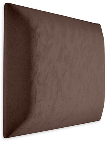 Muralo Cojín de pared de terciopelo de tela, panel tapizado para dormitorio, salón, cama, tapizado de pared, cabecero de cama, moderno de lujo acolchado, panel acolchado (50 cm x 50 cm, marrón)