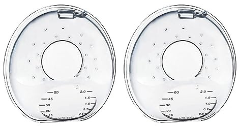 Lot de 2 gobelets d'allaitement portables en silicone pour les mamans qui allaitent - 2 coquilles réutilisables en silicone