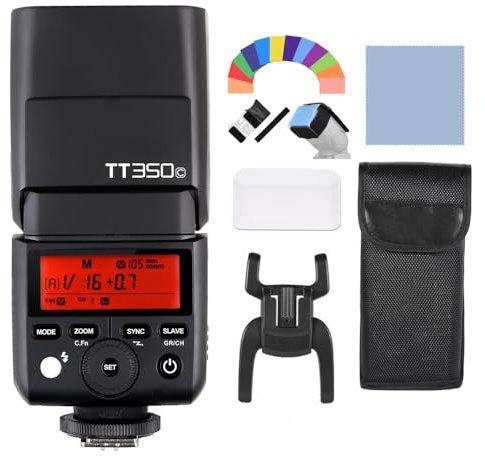 Godox TT350C Flash 2.4G Wireless TTL Camera Flash Master & Slave Speedlite 1/8000s HSS for Canon 5D MarkIII 80D 7D 760D 60D 600D 30D 100D Cameras