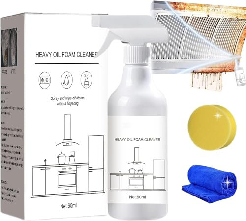Splash Foam Spray Splash Spray Tablets and Spray Bottles Household Multipurpose Cleaner For Range Hoods, Ovens, Air Fryers, Stoves and More