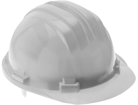 Högert Technik - Casque de Protection Prim Blanc | Casque de Protection | 54-61 cm | Ouvertures d'aération | Protège Contre Les Rayons UV
