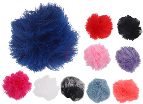 Hoement 50stücke Windschutz Für Mikrofone Furry Windschutz Für Lapel-mikrofone Zur Geräuschreduzierung Und Verbesserung Der Klangqualität Verschiedenen Farben Erhältlich