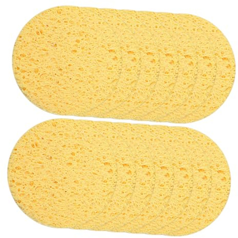 Beaupretty 50piezas Borlas Limpiadoras de Algodón Desmaquillantes Esponjas Faciales para Lavar la Cara para Limpieza Facial Diaria