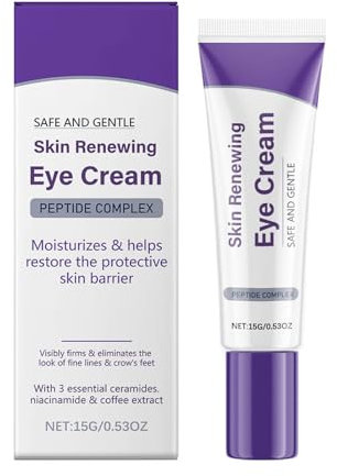 Cura degli occhi rinnovante per rughe sotto gli occhi con peptidi + cura degli occhi anti-invecchiamento per rughe e piedi + test oculista 1 pezzo Tkc397 (viola, 3,5 x 10,8 cm)