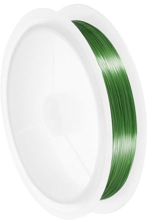 sourcing map 28 Gauge(0.3MM) Copper Wire for Jewelry Making Tarnish Resistant Beading Wire for Jewelry Making Crafts Supplies, Green,36M
