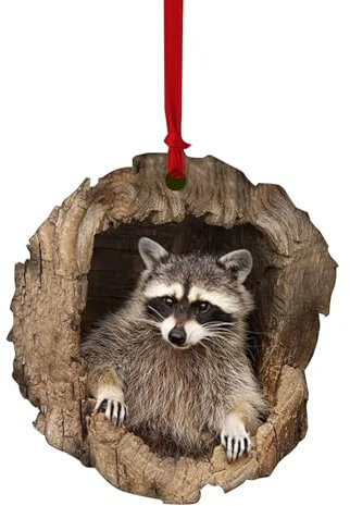 cfpqv Cute Animal Christmas Decorations Owl and Raccoon Christmas Decorations 8 Animals Christmas Decorations Christmas Tree Decorations Animal Lover Spider (Large, One Size)
