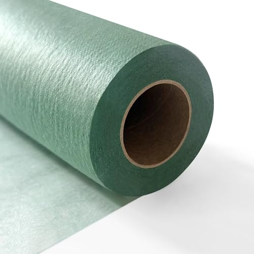 Longing Home Tischläufer Tischband 30 cm x 100 m, 10g/㎡, Eukalyptus Grün | Einweg Tischdecke Vlies Rolle, stoffähnlich - ideal für Hochzeit, Geburtstag, Taufe, Kommunion, Einschulung, Party & Deko