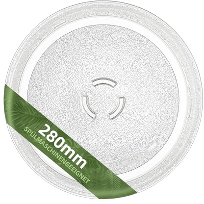 Gemroom 28cm Mikrowellen Glas Platte Drehteller Für Whirlpool 280 mm Mikrowellen Glas Platte Drehteller Für Whirlpool W11401795 W10398722 481246678407 481246678396