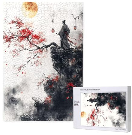 Puzzle 5000 Teile Japan Puzzles für Erwachsene Krieger HD Puzzel Anspruchsvolles und Lustig Kreatives Unterhaltungsspiel, DIY Holzpuzzle für Erwachsene Als Feiertage Geschenk fur Frauen M-1626