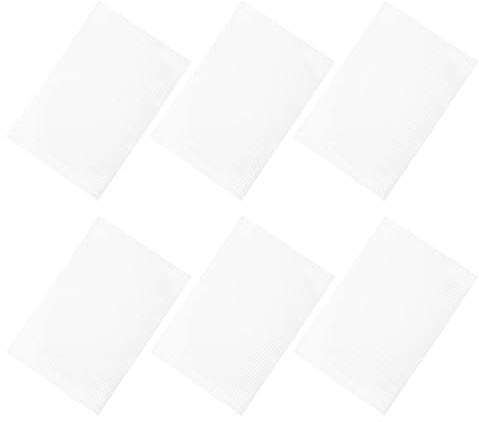 Mobestech 6 Láminas de Lona de Malla Plástica para Bordar 34x26,3 Cm, Tela de Rejilla Resistente para Manualidades de Punto de Cruz y Costura, Accesorios Versátiles para Proyectos DIY