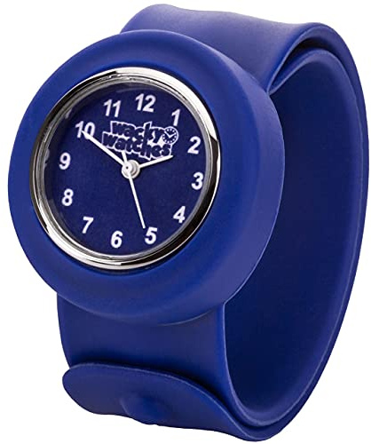 Mehrfarbiges Wacky Watch Slap On Armband, schnelle Passform, Kinder, Silikonband, Unisex, sofortige Passform, für Jungen und Mädchen, lernen Sie die Zeit zu lesen