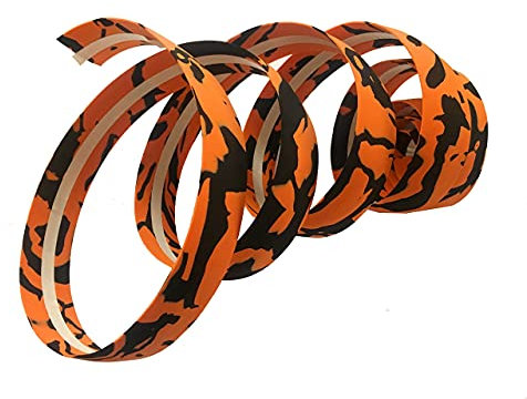 CarbonEnmy Mehrfarbe Lenkerband Bar Tape Rennrad Griffe Kork Top Qualit?t neu (Orange-Schwarz)