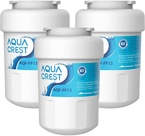 AQUA CREST FF13 Remplacement pour GE® SmartWater MWF, 3 Pack | pour Réfrigérateur Remplacement pour MWFA, MWFP, GWF, GWFA, GWF01,101057A, 101300A