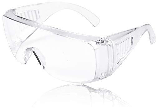 12 Pack Safety Glasses Protective Eyewear Safety Goggles Eye Protection Safety Spectacles Work Glasses with Clear Lenses Security Glasses Anti-Scratch/Anti Dust/Wind