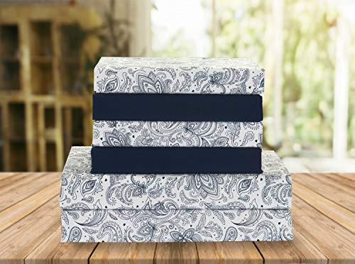 Elegant Comfort Parure de lit Douce de Luxe en Percale de 1500 Fils au Pouce carré, Douce, Infroissable et résistante à la décoloration (6 pièces) pour très Grand lit, Cachemire Bleu Marine