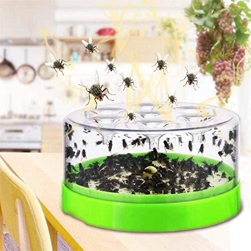 BASOYO Automatischer Fliegenfänger Killer für Hotel Fliegenfalle Gerät Indoor Outdoor Fliegenvernichter Fliegenfalle Gerät Fliegenfänger für Haus Küche Garten Terrasse