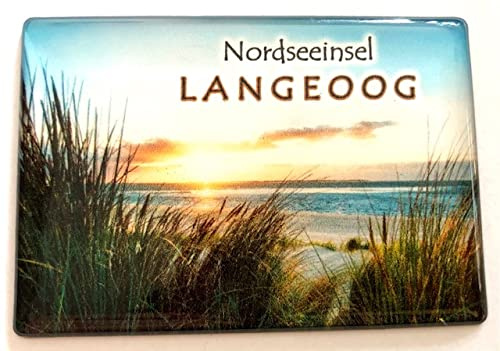 Langeoog, Deutschland,Nordsee, Nordseeinsel,Souvenir-Kühlschrankmagnet, Reiseandenken,Fridge Magnet 241101