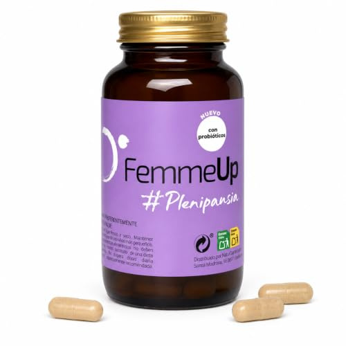 Menopausia Complex con Cimicifuga Probioticos Flora Intima Alivio Sofocos | Natural Vegano sin Gluten para Bienestar Femenino Sudoracion y Cambios Naturales - Plenipausia