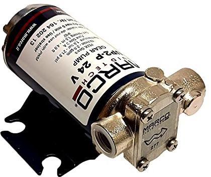 Marco UP2-P Self-Priming Electric Pumps 24V 10L/min - Polymer Gear Pump for Agriculture, Industrial, Household, Inflatable Boats, Sailing Boats and Caravans