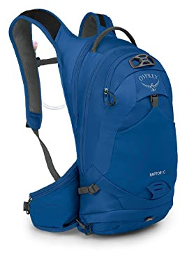 Osprey Raptor 10L Herren Fahrradrucksack mit Hydraulikspeicher, Postal Blue