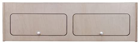 Wohnwagen Oberschrank Wohnmobil 120cm x 35cm x 35cm Camper Hängeschrank Birkensperrholz Trennwand Möbel Stauraum Leichtgewichtig Unbehandelt Soft-Close Druckknöpfe Vorgebohrte Löcher Befestigungssatz