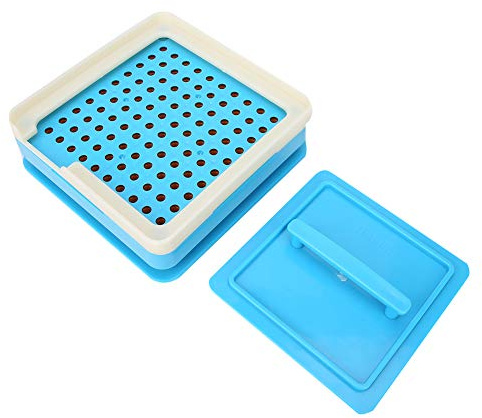 Manual Capsule Machine, 100 Holes Capsule Filling Machine for Size 1 Size 2 Size 3 Capsules Empty Optional Capsule Easy to Use Making Machines for Hospitals Clinics Stores Laboratories Family (Size3)