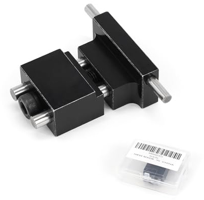 QZATTCAEN Alloy Steel Milling Vise Jaw Stop, CNC Machine Tool, Milling Machine Vise Quick Clamp Work Stop- Black