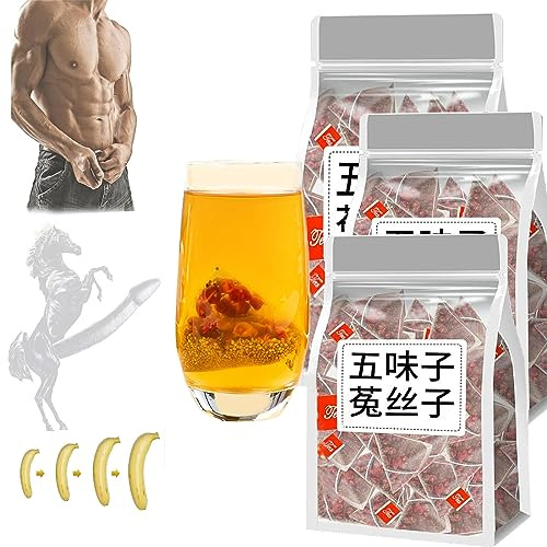 BIUBIULOVE Thé Aux Baies De Goji Five Flavours Essentials pour Hommes, Thé Nourrissant Aux Cinq Saveurs De Baies De Goji, Quatre Célèbres Cinq Saveurs Wolfberry Tea (150 Paquets/3 Sacs)