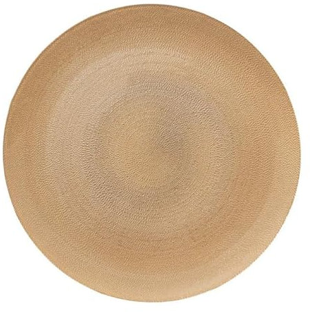 Secret de Gourmet - Lot de 6 Assiettes de Présentation Aurore 33cm Or