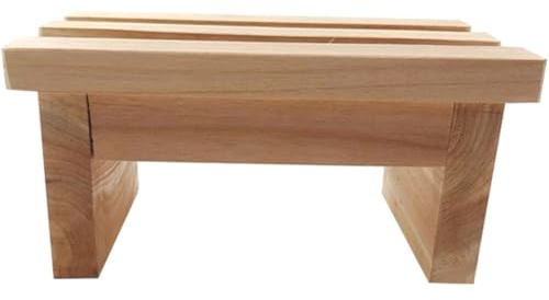 Alipis Sgabello di Legno per Ragazzo Ragazza, Piccolo Sgabello Compatto Design Semplice, Riutilizzabile e Comodo, come Poggiapiedi in Cucina i Pasti