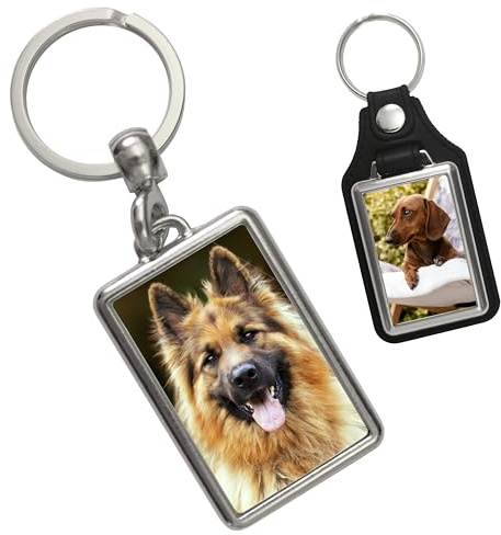 speecheese Schlüsselanhänger Hund personalisiert mit Bild Geschenk für Hundebesitzer - Hundegeschenke mit individuellem Hundebild zum Hochladen, einzigartige Hunde-Geschenke.