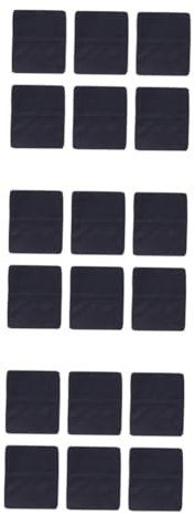 Gatuida 18piezas Paquete De Paños De Limpieza De Microfibra para Gafas Joyería y Pantallas Color Negro Suaves y Reutilizables para Eliminar Manchas y Huellas Dactilares De Superficies