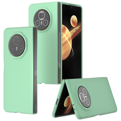 Hauw fodral för Honor Magic V3, ultra tunt hårt PC halktåligt fällbart telefonfodral för Honor Magic V3, ljusgrönt