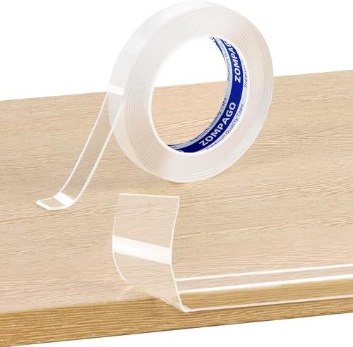 ZOMPAGO Clear Soft Edge Protector Strip,Strong Adhesive Furniture Strip 3m(L) x 2cm(W), Transparent Corner & Edge Guard for Baby Proofing,Safety Bumpers for Cabinets,Tables,Walls,Beds,Kitchen
