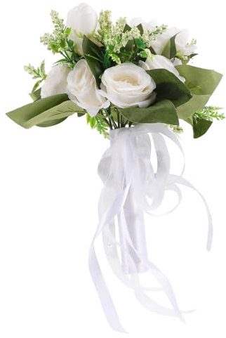 CIYODO 2stücke Hochzeitsstrauß Für Braut Und Brautjungfern Künstliche Rosen Romantische Dekoration Für Trauungen Und Fotoshootings Pflegeleicht Und Langlebig