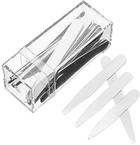 DEARMAMY 36stücke Kragenstäbchen Für Herren Hemdkragenstäbchen Aus Metall Krageneinsätze Für Oberhemden Praktisch