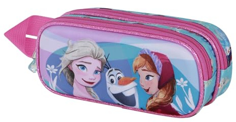 Disney Die Eiskönigin 2 (Frozen 2) Family-3D Doppelfedermäppchen, Blau, 22 x 10 cm