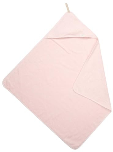 Koeka Baby Badetuch Mit Kapuze - Kapuzenbadetuch - Kapuzenhandtuch - Für Jungen Und Mädchen - Dijon - Frottee Aus Bio-Baumwolle - Schlaufenfestes Frottee - Rosa - 100x100 cm