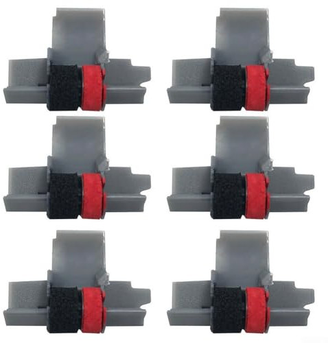 6 Pack IR40T Ink Rollers for Calculator Use, Compatible with Multiple Models Including and