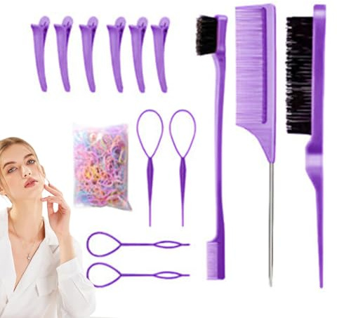 Peines Para Mujeres Cepillado De Cabello,Cepillo Para Cardar | Peines Pequeños Desenredantes Para Mujeres Y Niñas Uso En Salones Y Peluquerías Para Trenzar Cardar Y Estilismo Diario
