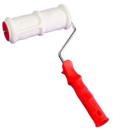 Strukturierte Putzwalze, 1 Stück 8-Zoll-Gummi-Imitation Ziegelkorn-Effekt-Malerei mit Griff DIY Wanddekorationswerkzeug 2206TS