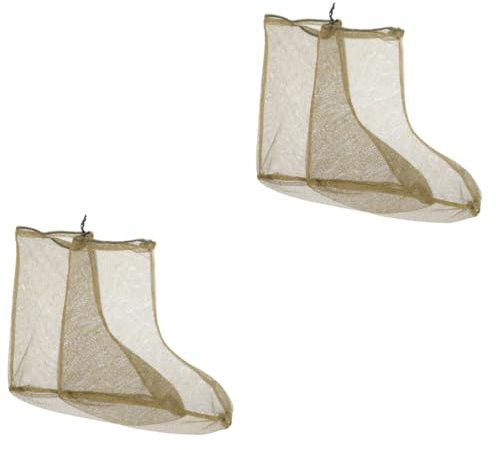 Toyvian 2 Paires Couvre-Pieds de moustiques Voyage désactivé Enfants Couvre-Pieds pour Les Pieds Chaussettes de randonnée Couvre-Chaussures de Marche Engrener Vert de l'armée