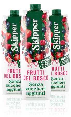 Zuegg Skipper Bevanda Frutti di Bosco Senza Zuccheri Aggiunti