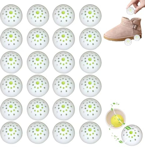 72 Stück Shoe Deodorizer Balls, Schuh-Deodorant-Kugeln, Desodorierungsbälle für Turnschuhe, Schuhdeo, Duftende Deodorant-Kugeln, Lufterfrischer-Kugeln für Schubladen, Schuhschränke und Kleiderschränke