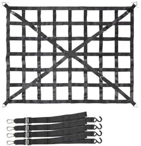 portapacchi Rete Per Bagagliaio Auto, Rete Per Carico, Rete Per Camion, Rimorchio, Rete Estensibile, Reti Per Bagagli Con 4 Cinture Fisse Barre Tetto(Mx)