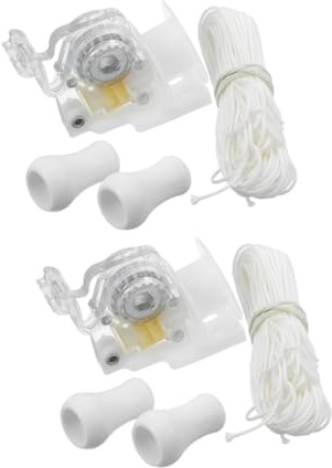 2 Juegos Envernadora De Cuerda De Lauta Control De Inclinación De Control De Inclinación para Sistema De Cable De Horizontales El Plastico Blanco