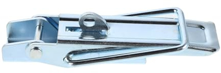Angoily Loquet à Ressort Galvanisé en Fer pour Verrou Ridelle Remorque, Boucle de Rechange Longue, Usage Polyvalent pour Boîte Industrielle et Armoire