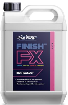 Finish FX Iron Fallout Remover, pH Neutral, Professional-Grade Decontaminant, Safe for Paint Glass Wheels Alloys (5 Litre)