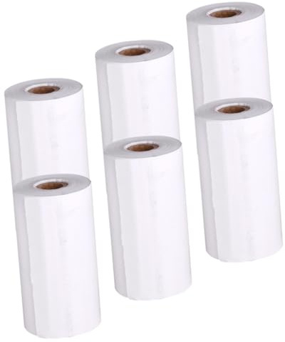 Abaodam 6 Rolls Instant Camera Thermal Paper Refill Printable Photo Printer Thermal Paper Rolls for S Instant Print Cameras