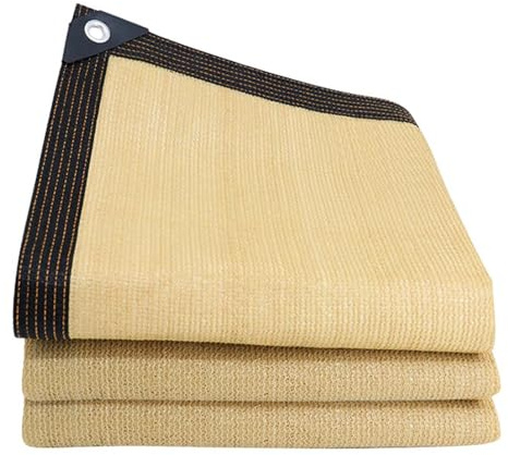 Giardino Vela Ombreggiante 90% Telo Ombra con Occhielli 4.0x8.0 4.0x9.0 4.0x10.0 4.0x11.0 m Rete Parasole Protezione Solare per Terrazzo Patio Cortile Prato(4.0x8.0 m=13x26 ft)